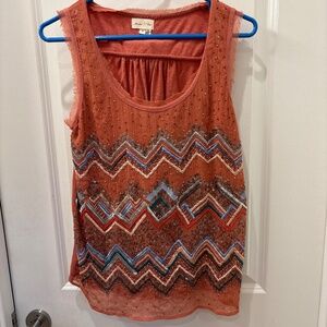 EUC Anthropologie Meadow Rue embellished tank - XS